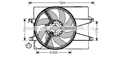 AVA QUALITY COOLING Ventilaator,mootorijahutus FD7541